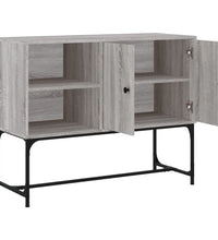 Sideboard Grau Sonoma 100x40x79,5 cm Holzwerkstoff