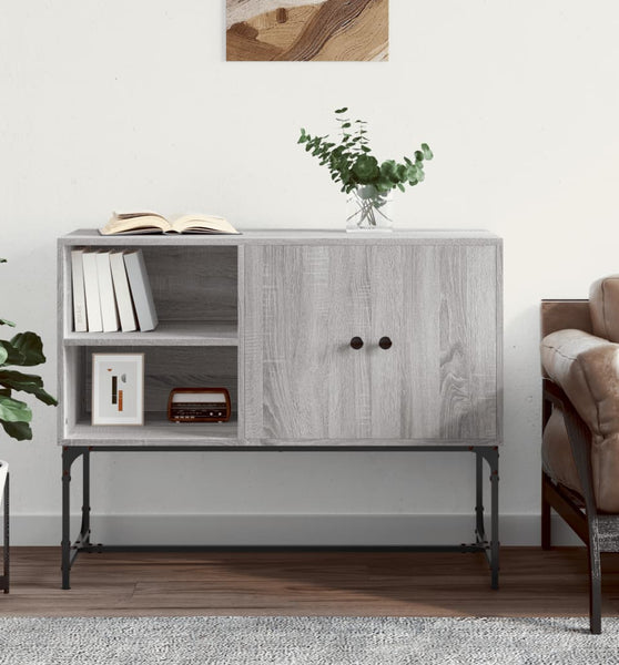 Sideboard Grau Sonoma 100x40x79,5 cm Holzwerkstoff