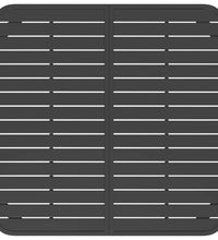 Gartentisch Anthrazit 100x100x71 cm Stahl