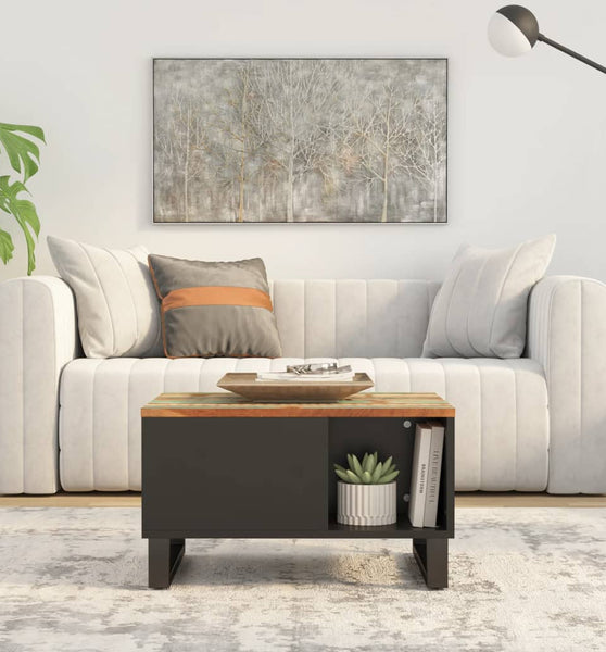 Couchtisch 60x50x35 cm Altholz Massiv