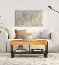 Couchtisch 90x50x40 cm Massivholz Akazie