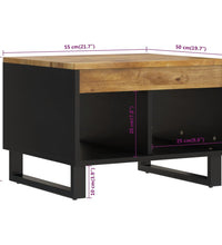 Couchtisch 55x50x40 cm Massivholz Mango