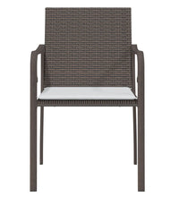 Gartenstühle mit Kissen 2 Stk. Braun 56x59x84 cm Poly Rattan