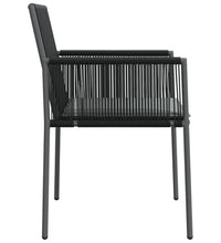 Gartenstühle mit Kissen 2 Stk. Schwarz 54x60,5x83,5 cm