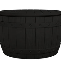 3-in-1 Gartenbox Schwarz Polypropylen