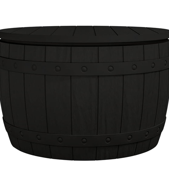 3-in-1 Gartenbox Schwarz Polypropylen