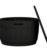 3-in-1 Gartenbox Schwarz Polypropylen