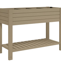 Hochbeet Hellbraun 110x45x79 cm Polypropylen