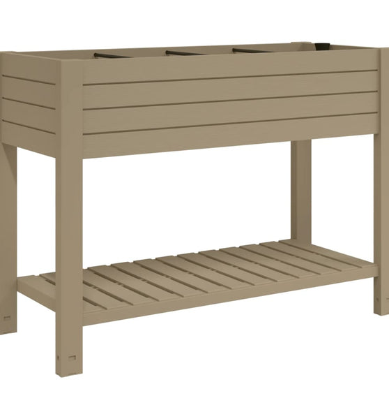 Hochbeet Hellbraun 110x45x79 cm Polypropylen