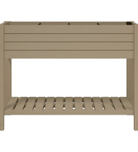 Hochbeet Hellbraun 110x45x79 cm Polypropylen
