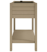 Hochbeet Hellbraun 110x45x79 cm Polypropylen