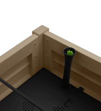 Hochbeet Hellbraun 110x45x79 cm Polypropylen