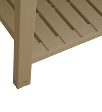 Hochbeet Hellbraun 110x45x79 cm Polypropylen