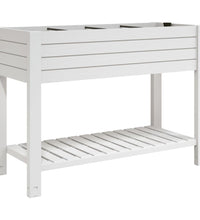 Hochbeet Weiß 110x45x79 cm Polypropylen