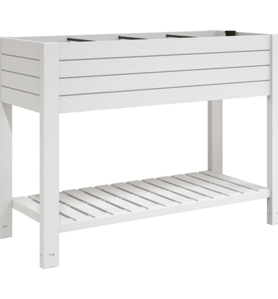 Hochbeet Weiß 110x45x79 cm Polypropylen