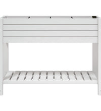 Hochbeet Weiß 110x45x79 cm Polypropylen