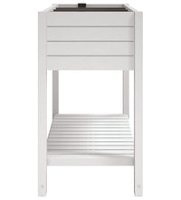 Hochbeet Weiß 110x45x79 cm Polypropylen