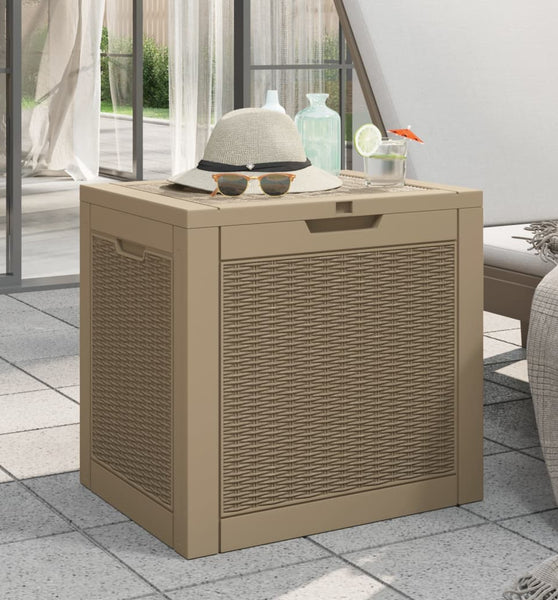 Gartenbox Hellbraun 55,5x43x53 cm Polypropylen