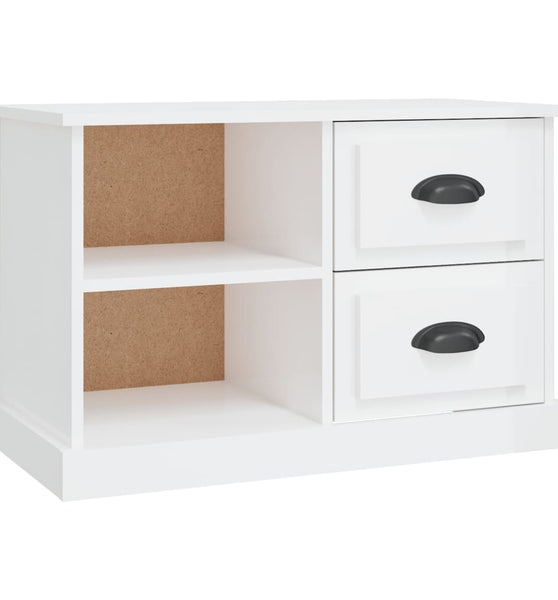 TV-Schrank Hochglanz-Weiß 73x35,5x47,5 cm Holzwerkstoff