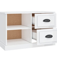 TV-Schrank Hochglanz-Weiß 73x35,5x47,5 cm Holzwerkstoff