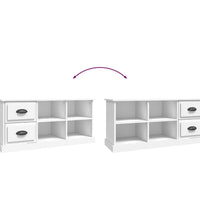 TV-Schrank Weiß 102x35,5x47,5 cm Holzwerkstoff