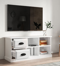 TV-Schrank Hochglanz-Weiß 102x35,5x47,5 cm Holzwerkstoff