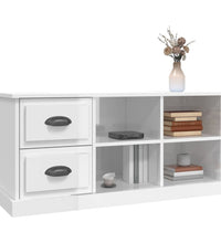 TV-Schrank Hochglanz-Weiß 102x35,5x47,5 cm Holzwerkstoff