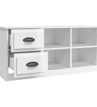 TV-Schrank Hochglanz-Weiß 102x35,5x47,5 cm Holzwerkstoff