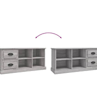 TV-Schrank Grau Sonoma 102x35,5x47,5 cm Holzwerkstoff