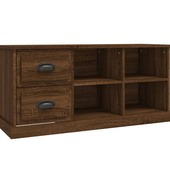 TV-Schrank Braun Eichen-Optik 102x35,5x47,5 cm Holzwerkstoff