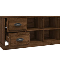 TV-Schrank Braun Eichen-Optik 102x35,5x47,5 cm Holzwerkstoff