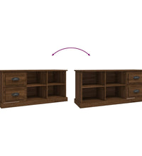 TV-Schrank Braun Eichen-Optik 102x35,5x47,5 cm Holzwerkstoff