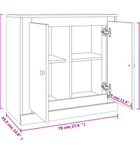 Sideboard Grau Sonoma 70x35,5x67,5 cm Holzwerkstoff