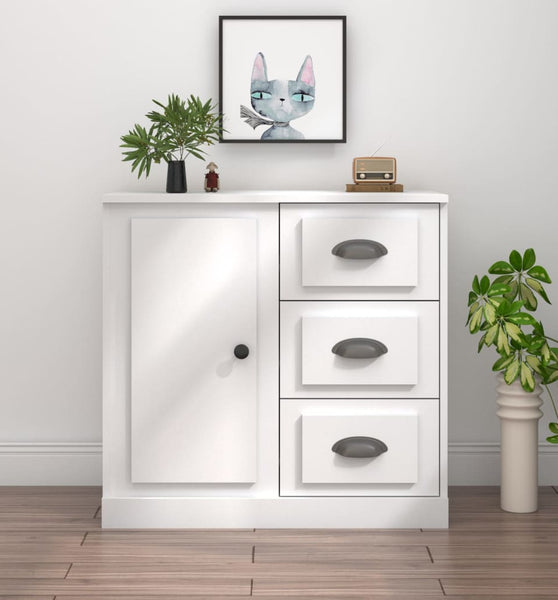 Sideboard Weiß 70x35,5x67,5 cm Holzwerkstoff