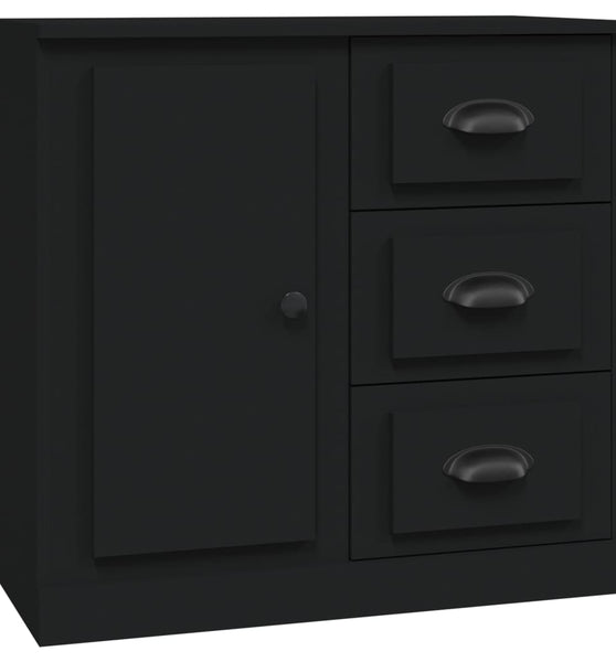 Sideboard Schwarz 70x35,5x67,5 cm Holzwerkstoff