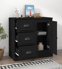 Sideboard Schwarz 70x35,5x67,5 cm Holzwerkstoff