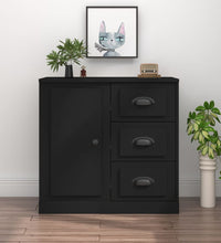 Sideboard Schwarz 70x35,5x67,5 cm Holzwerkstoff