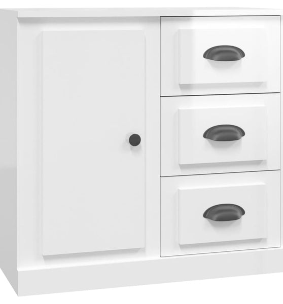 Sideboard Hochglanz-Weiß 70x35,5x67,5 cm Holzwerkstoff