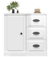 Sideboard Hochglanz-Weiß 70x35,5x67,5 cm Holzwerkstoff