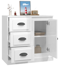 Sideboard Hochglanz-Weiß 70x35,5x67,5 cm Holzwerkstoff