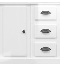 Sideboard Hochglanz-Weiß 70x35,5x67,5 cm Holzwerkstoff