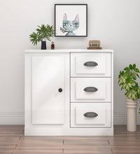 Sideboard Hochglanz-Weiß 70x35,5x67,5 cm Holzwerkstoff