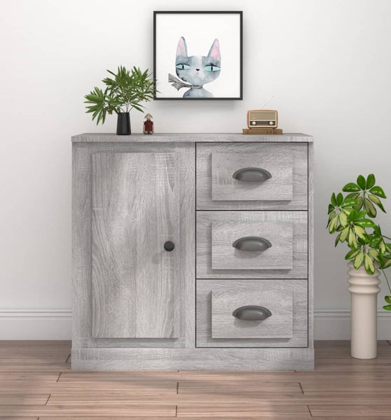 Sideboard Grau Sonoma 70x35,5x67,5 cm Holzwerkstoff