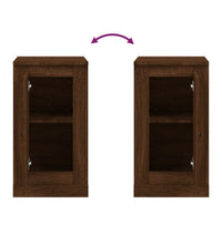 Sideboard Braun Eichen-Optik 37,5x35,5x67,5 cm Holzwerkstoff