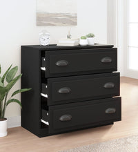 Sideboard Schwarz 70x35,5x67,5 cm Holzwerkstoff