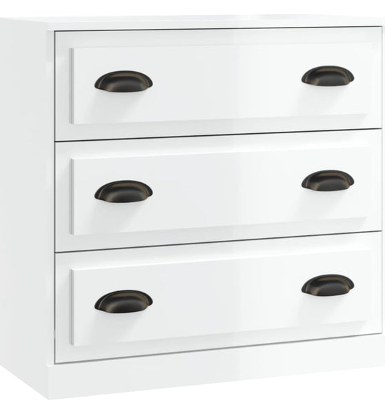 Sideboard Hochglanz-Weiß 70x35,5x67,5 cm Holzwerkstoff