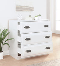 Sideboard Hochglanz-Weiß 70x35,5x67,5 cm Holzwerkstoff