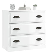 Sideboard Hochglanz-Weiß 70x35,5x67,5 cm Holzwerkstoff