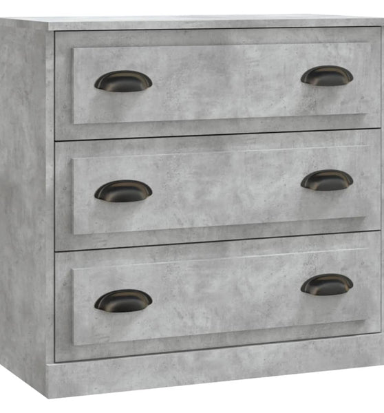 Sideboard Betongrau 70x35,5x67,5 cm Holzwerkstoff