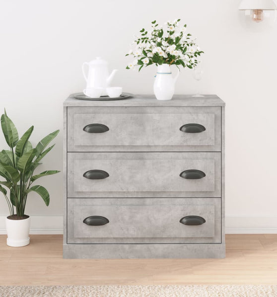 Sideboard Betongrau 70x35,5x67,5 cm Holzwerkstoff